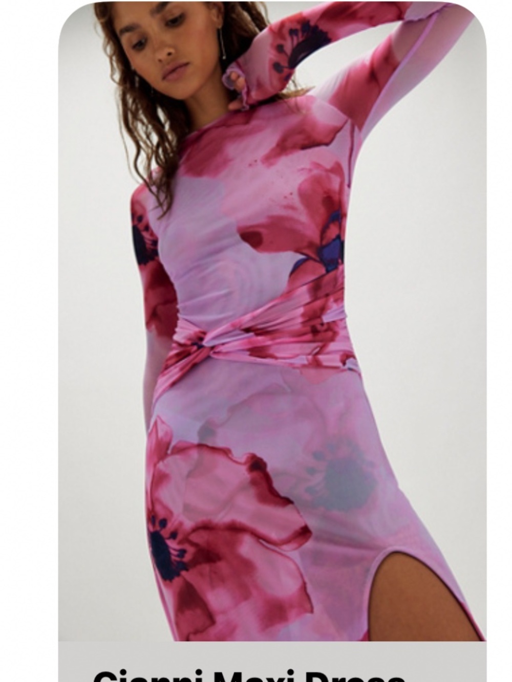Stunning Mesh Free People Maxi Dress